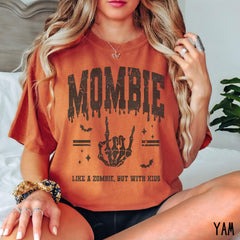 Halloween - Mom Halloween Comfort Colors� Shirt, Mombie TShirt, Mama Halloween T-shirt, Halloween Shirt for Mom Gift for Halloween Tee, Retro Fall Shirt