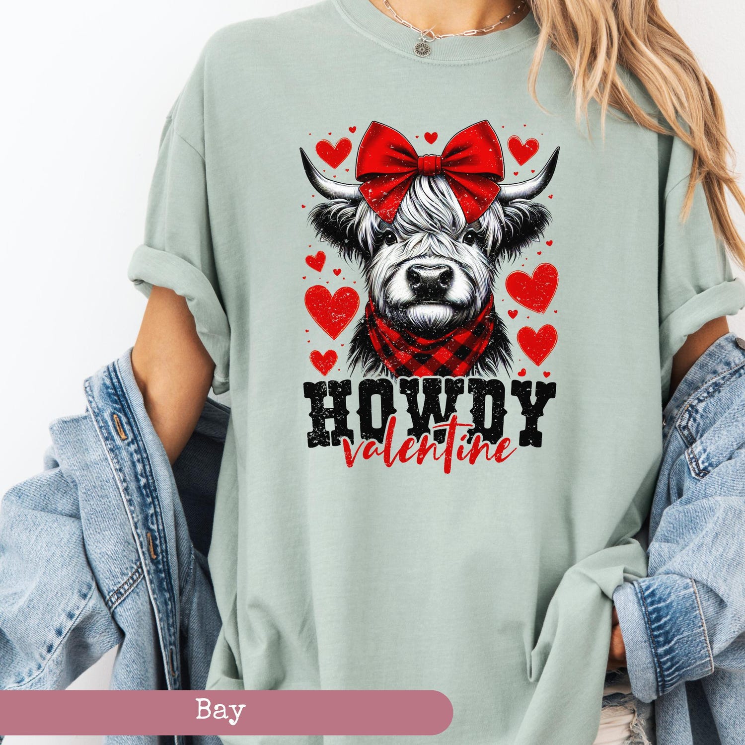 Juneteenth (Black History Month) - Valentines Day - Comfort Colors� Highland Cow Shirt, Valentines Day Shirt, Highland Cow Valentine Shirt, Western Country Shirt, Cow Lover, Valentines Gift