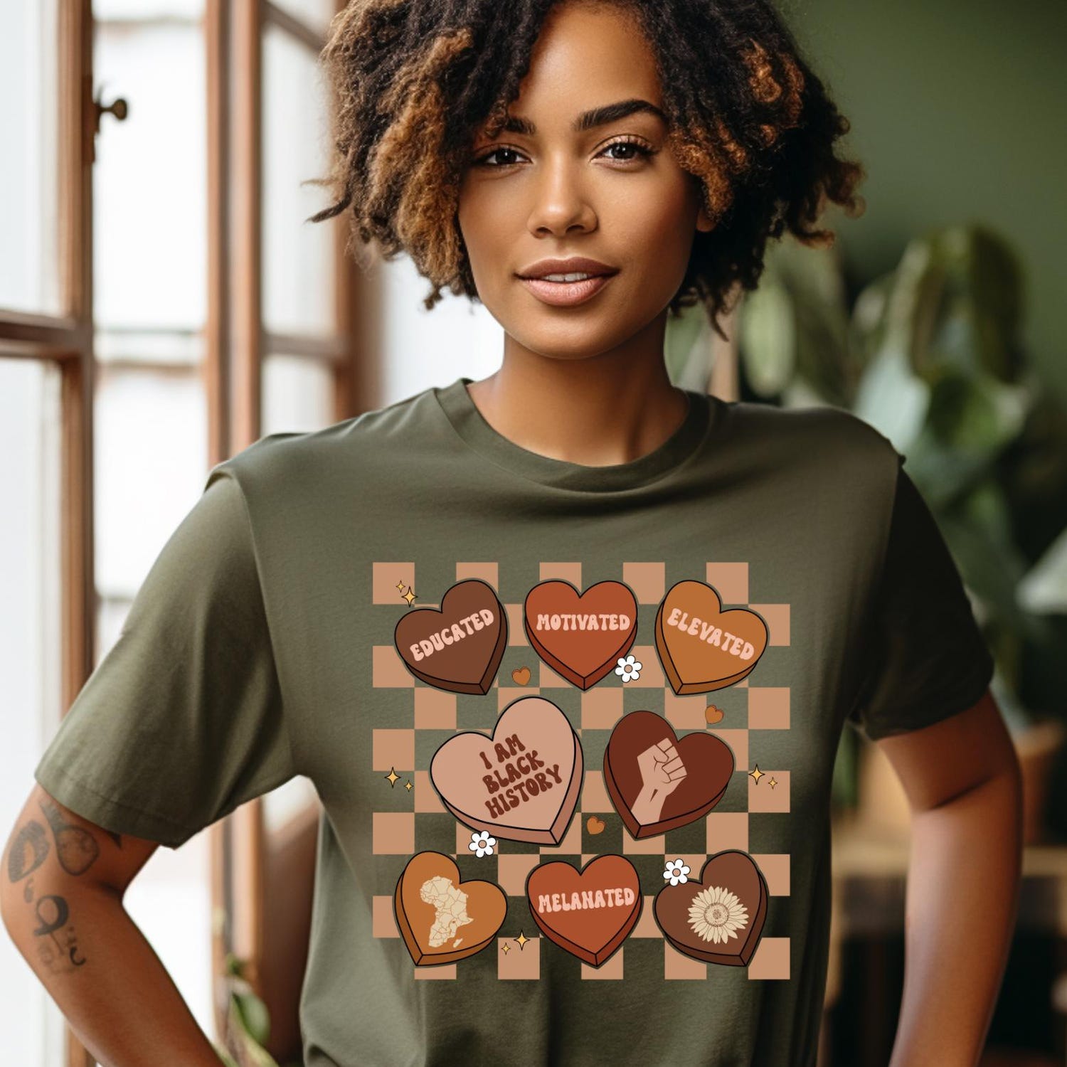 Juneteenth (Black History Month) - I am Black History Shirt, Educated Tee, Black Pride Shirt, Melanin Tee, African American Shirt, Black Excellence Tee, Heart and Soul Shirt