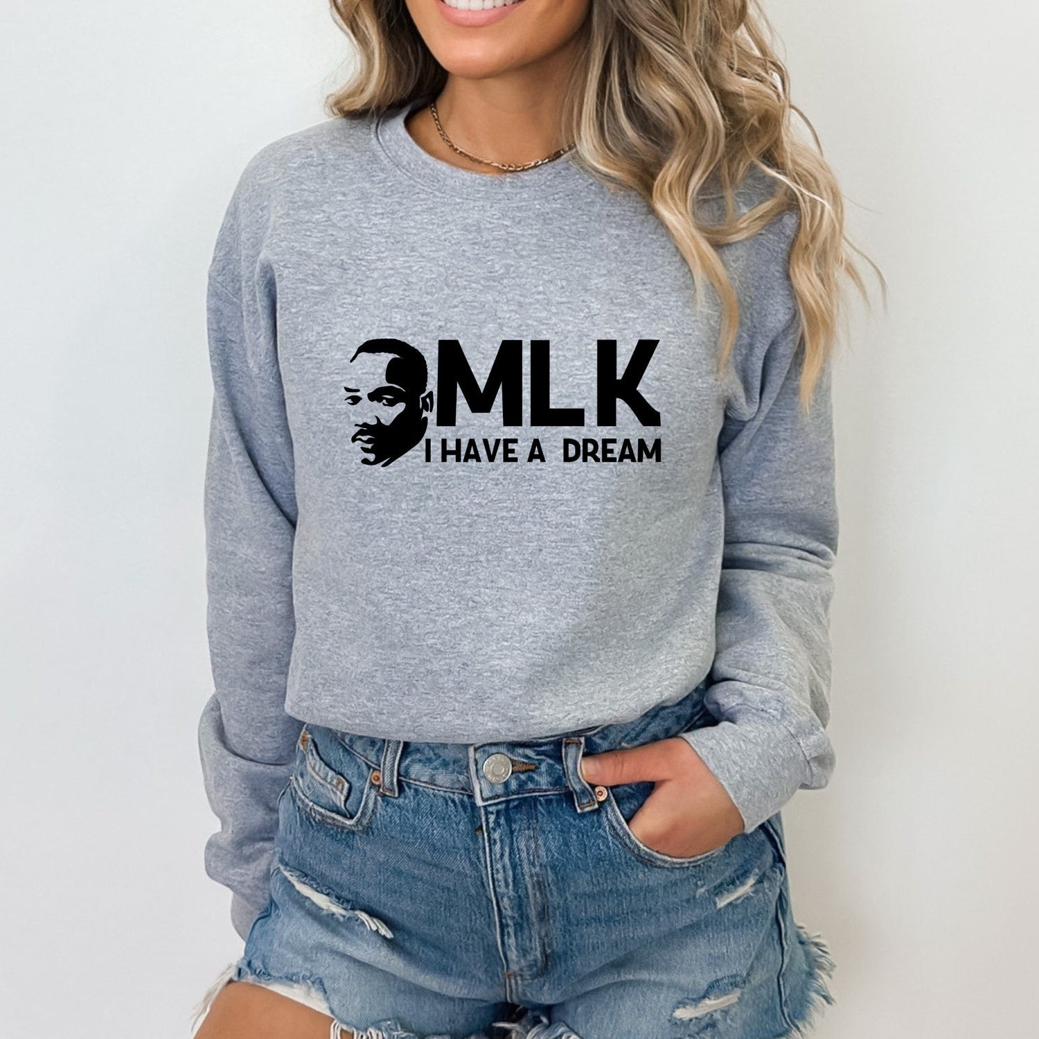 MLK Jr Day - Martin Luther King Sweatshirt, MLK Day Shirt, Women Activist Sweater, Black History Month Tee, Juneteenth Crewneck, Black Lives Matter Shirt