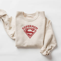 Mother's Day - Embroidery Super Mom Mother's Day Shirt,Super Mama Embroidery Sweatshirt,Mother's Day Embroidery Shirt,Embroidery Mother Gift