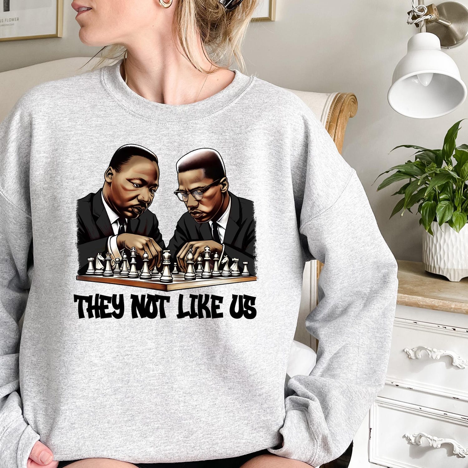 MLK Jr Day - They Not Like Us Malcom X Shirt, Martin Luther King Shirt, Black History Tee,MLK Shirt,Juneteenth Gift,Black People Gift,Black History Month