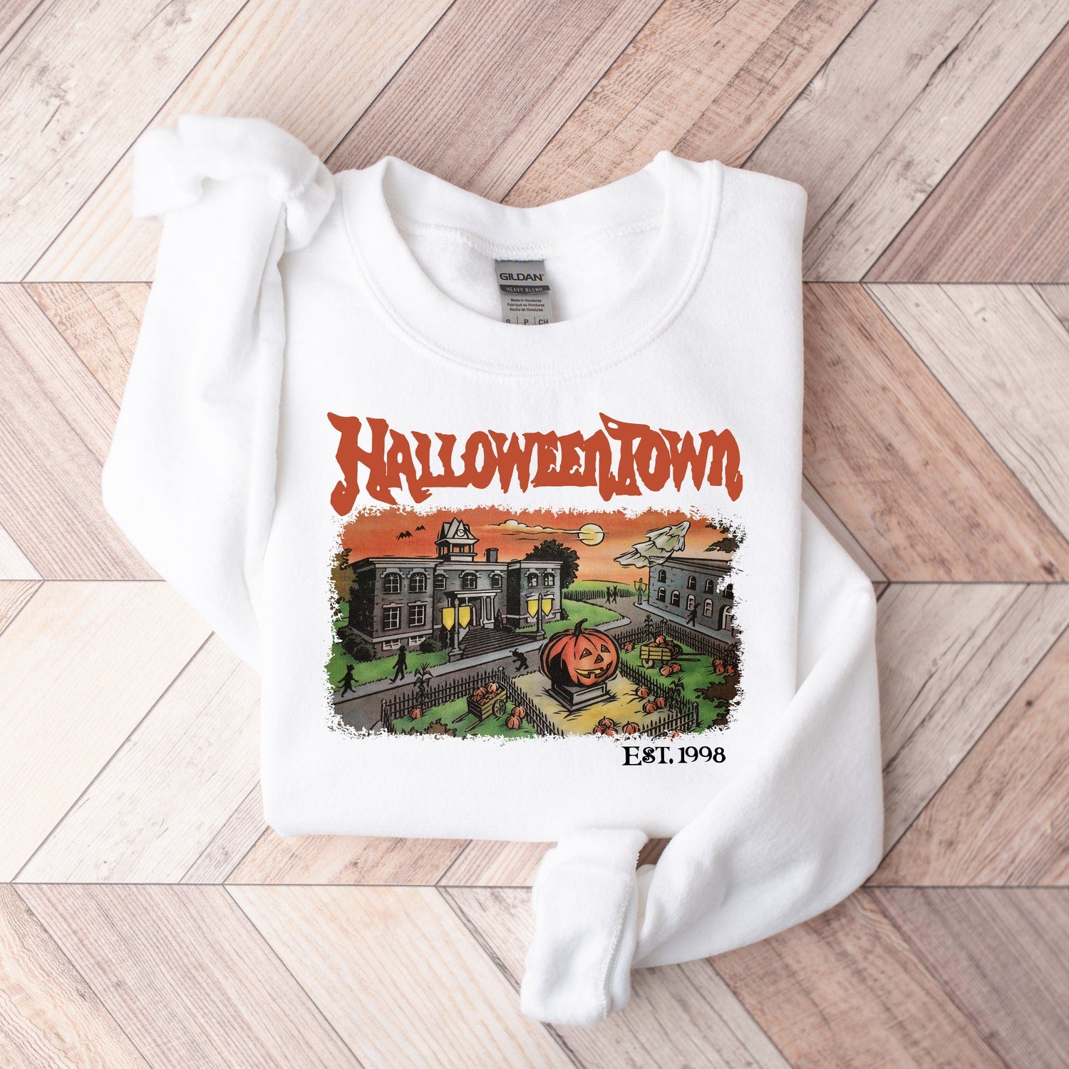 Halloween - Halloweentown Est 1998 Sweatshirt, Halloweentown University, Retro Halloweentown Sweatshirt, Fall Sweatshirt, Halloween Sweatshirt