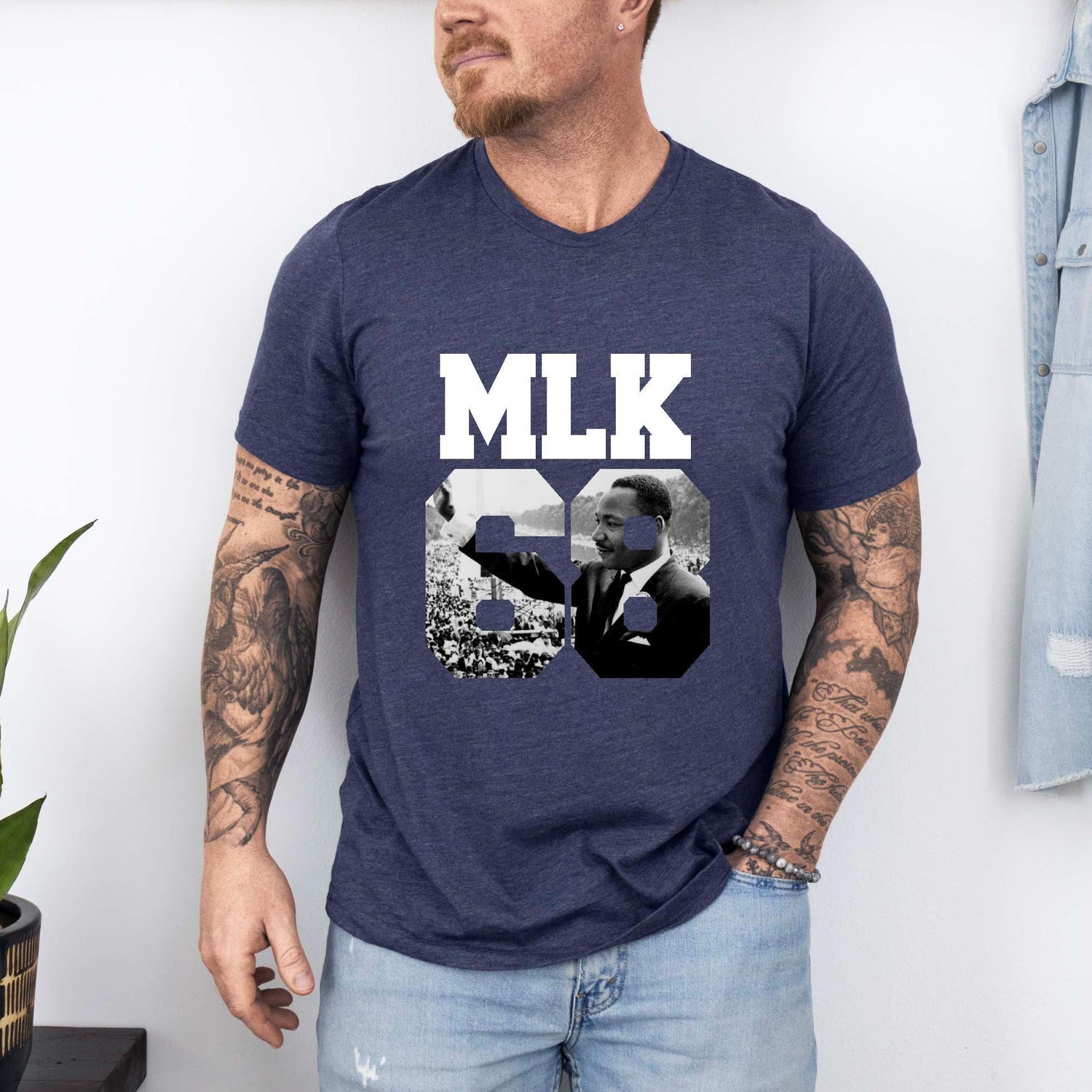 MLK Jr Day - MLK 68 Shirt, Martin Luther King T-Shirt, Black Pride Month Shirt, African American Tee, African Shirt, MLK Shirt, Black History Month Tee