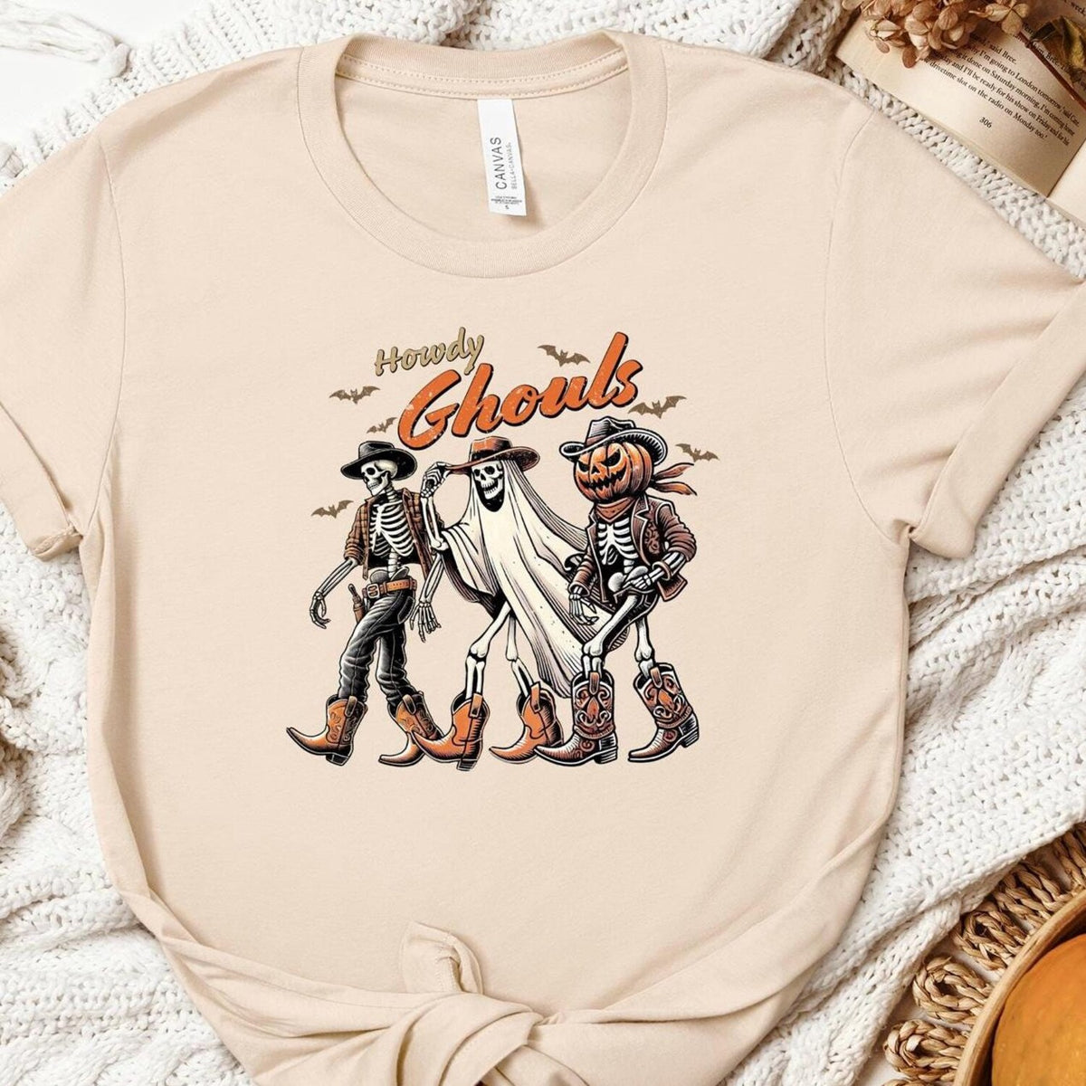 Halloween - Halloween Howdy Ghouls Shirt, Western Halloween Shirt, Cowboy Ghost Western Halloween Shirt, Halloween Party Shirt, Fall Ghosts Shirt