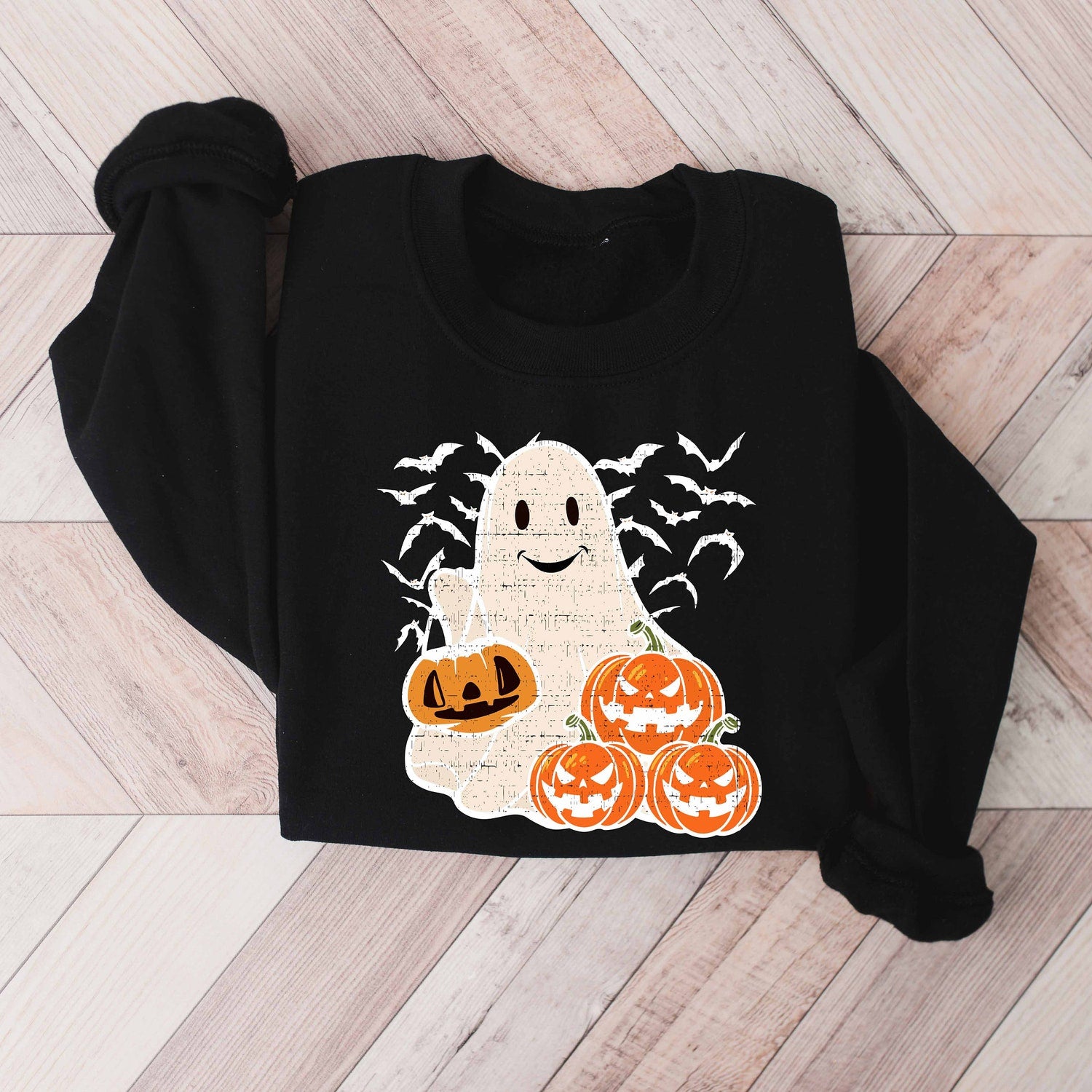 Halloween - Ghost Halloween Sweatshirt, Womens Halloween Shirt, Halloween Party Shirt, Fall Sweatshirt, Halloween Gift, Halloween Costume