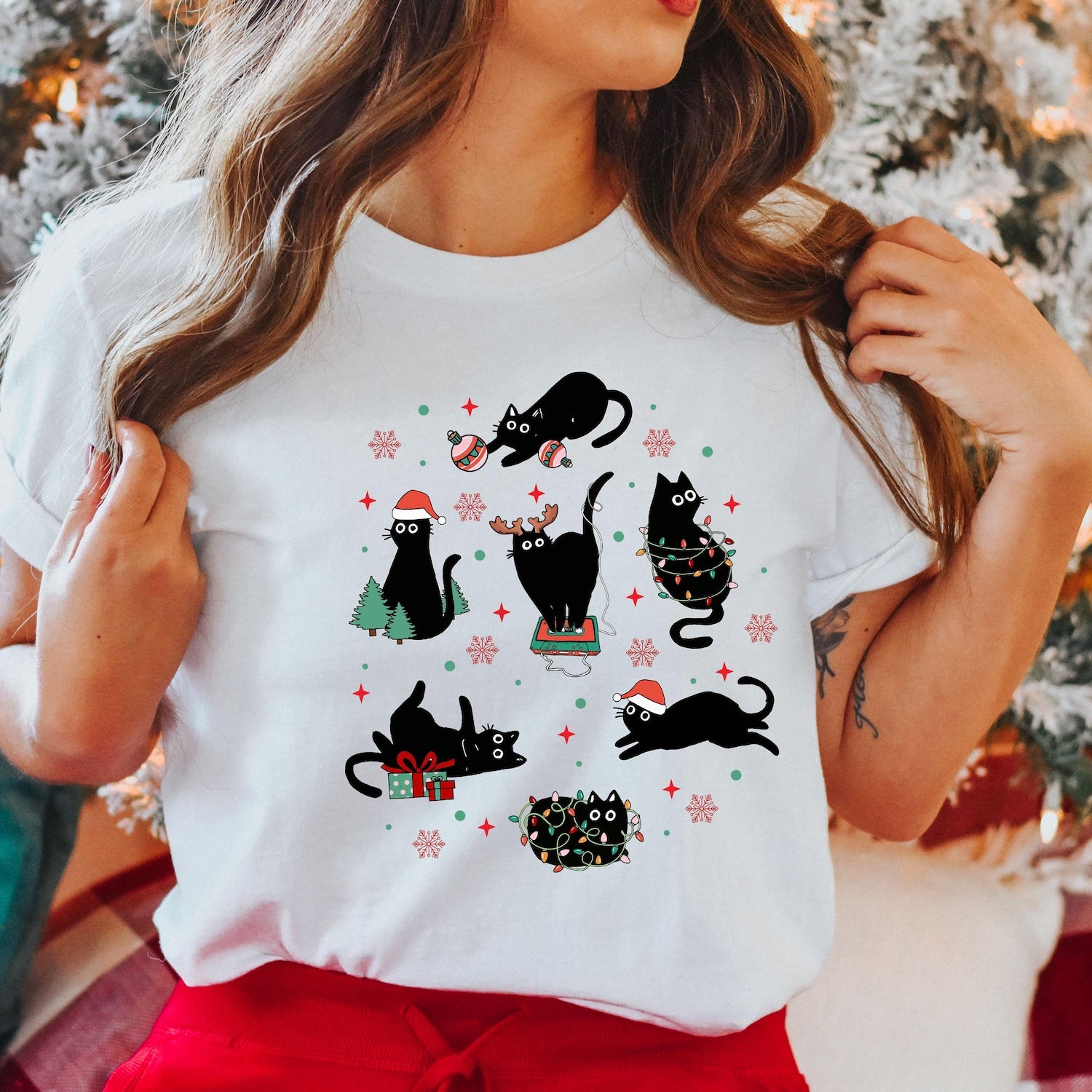 Christmas - Comfort Colors� Christmas Cats Shirt, Pet Owner Christmas Shirt, Cat Lover Xmas Gift, Funny Christmas Shirt, Cute Cats Shirt