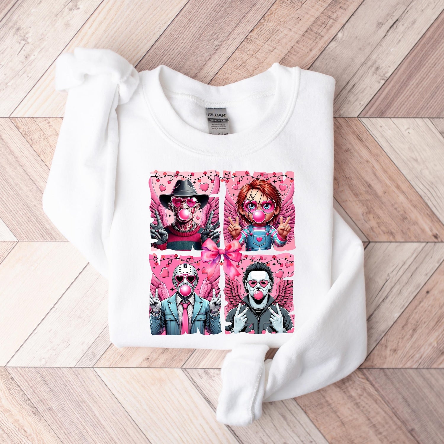 Halloween - Horror Valentine Sweatshirt, Valentine's Day Shirts, Trendy Valentine Shirt, Valentine's Day Gift, Gift for Her, Funny Valentines Day Hoodie