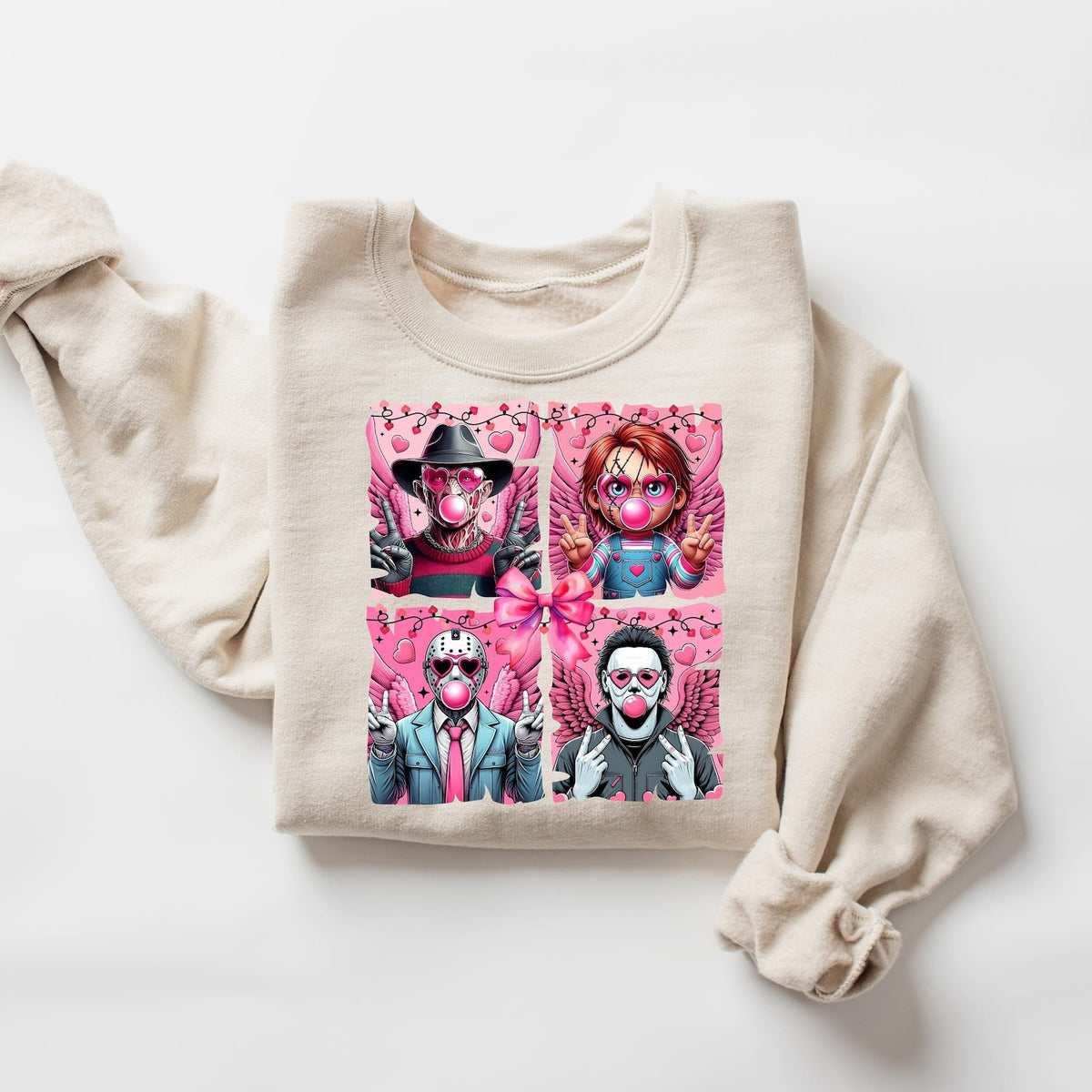 Halloween - Horror Valentine Sweatshirt, Valentine's Day Shirts, Trendy Valentine Shirt, Valentine's Day Gift, Gift for Her, Funny Valentines Day Hoodie