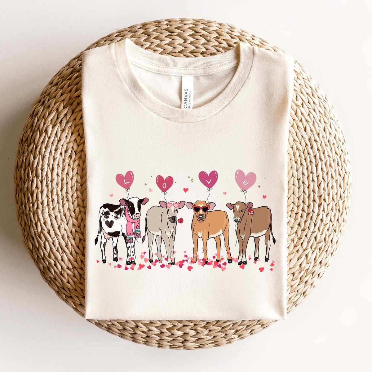 Valentines Day - Cow Lover Valentines Sweatshirt, Cow Lover Gift, Valentines Day Shirt, Cow Sweatshirt, Valentines Day Sweater, Cow Valentine Sweater, XOXO