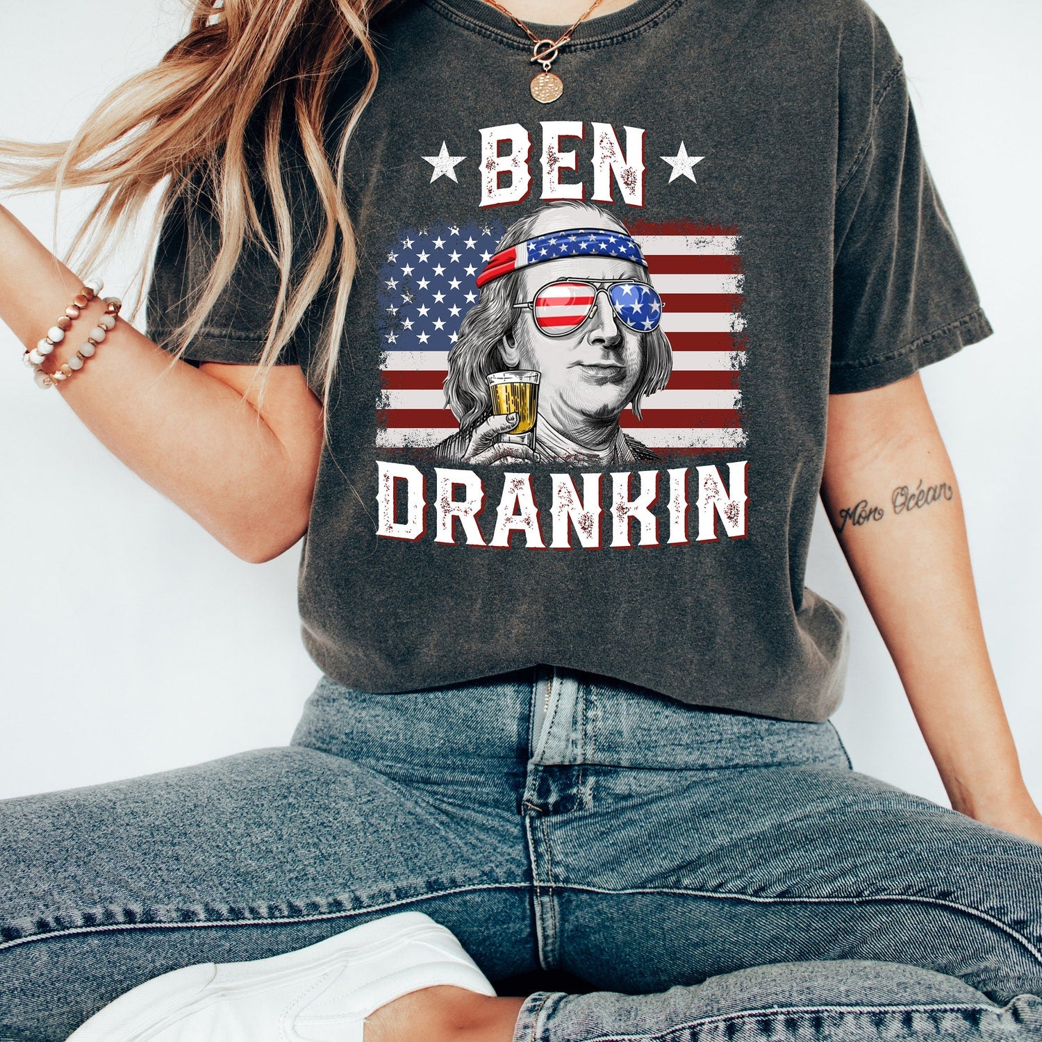 4th of July - Funny 4th of July Shirt, Retro USA Shirt, Ben Drankin Shirt, Funny Fourth of July Shirt, Patriotic Shirt, Merica Shirt, Independence Day Tee