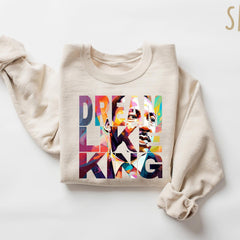 MLK Jr Day - Dream Like King Black History T-Shirt, Martin Luther King Day Shirt, Equality Tee, Unisex Black History Shirt, Human Rights Tee, MLK Shirt