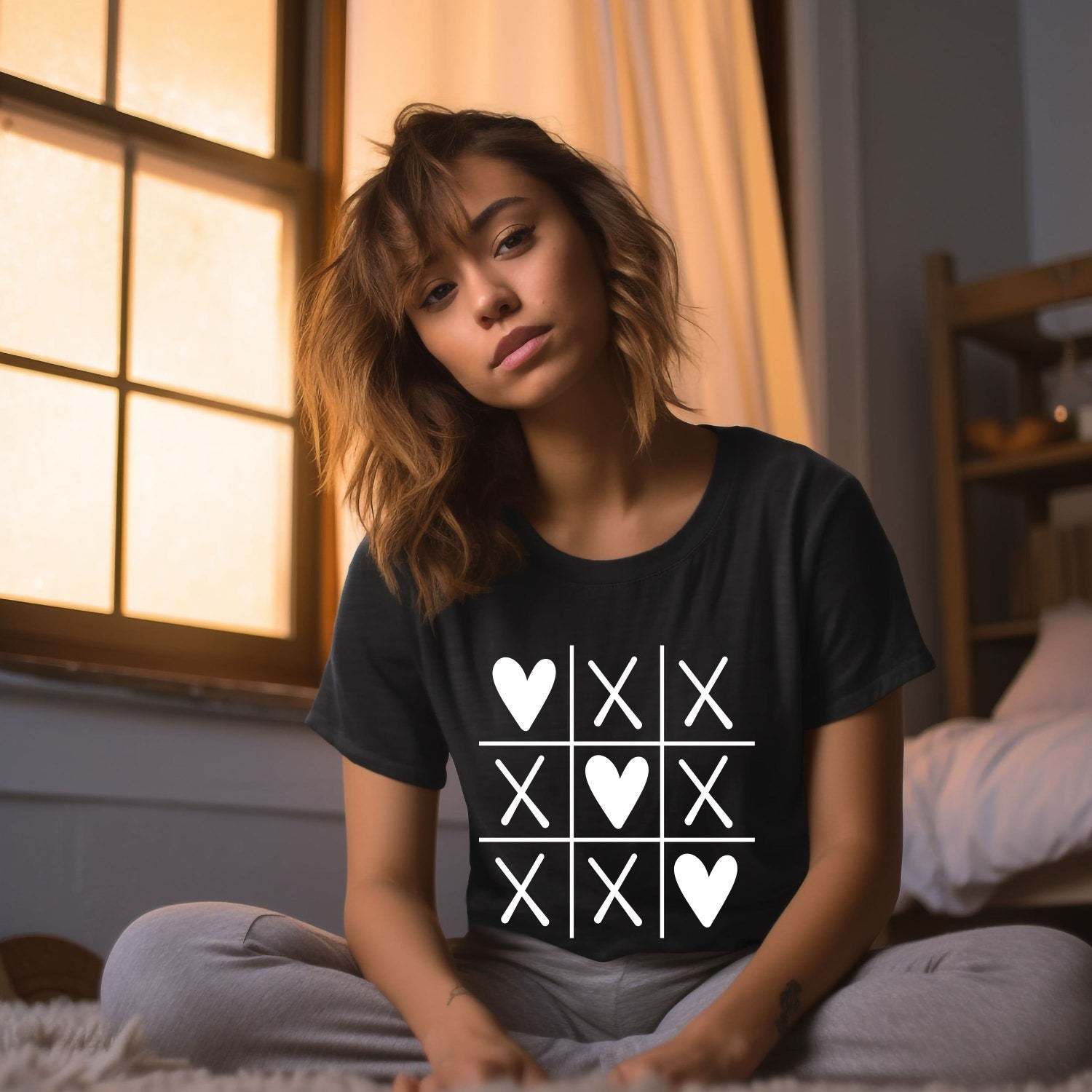 Valentines Day - Valentines Day Shirt, Tic Tac Toe Valentines Hearts Shirt, Valentine Sweater, Valentine Gift, Valentine Sweatshirt, Valentine Day Gift