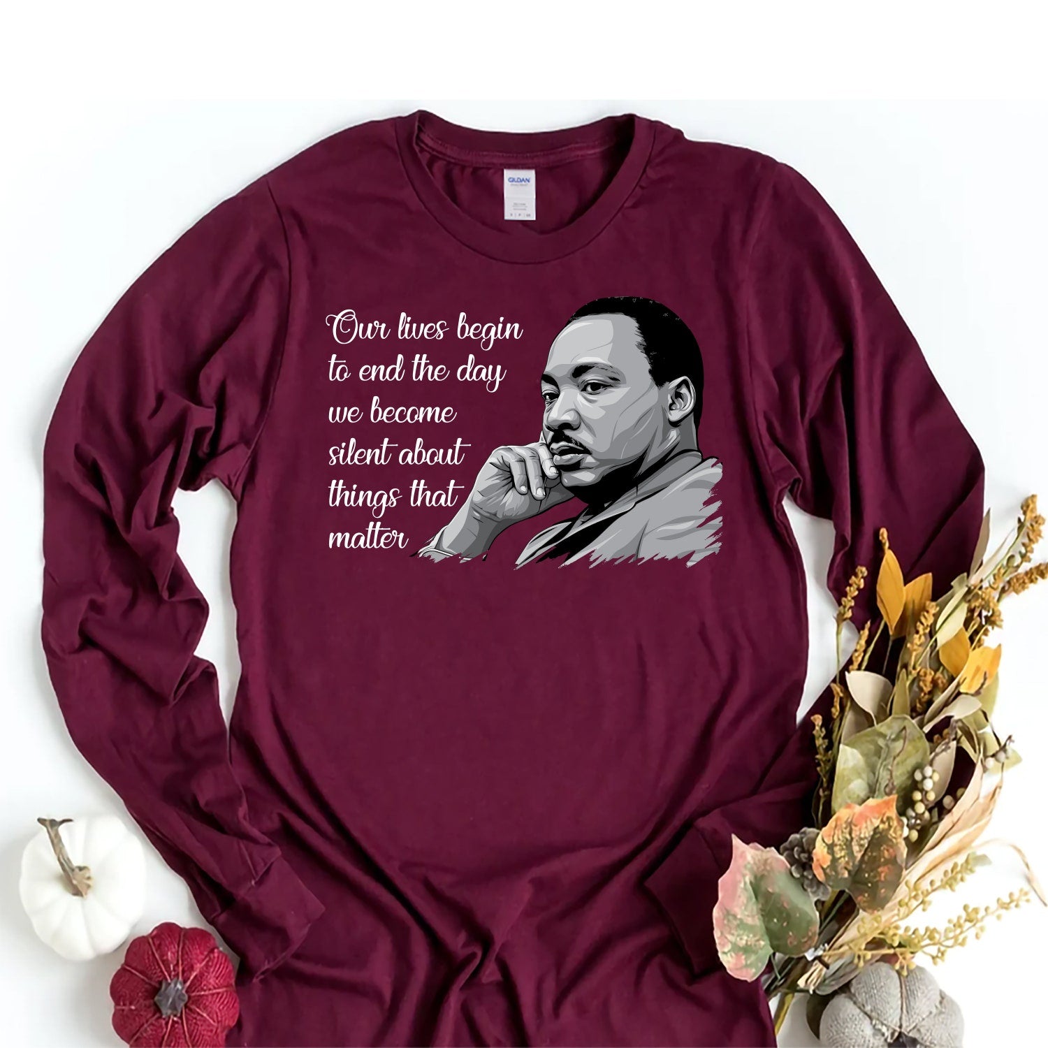 MLK Jr Day - Martin Luther King Jr Long Sleeve T-Shirt, BLM Unisex Long Sleeve Shirt, Black History Month Shirt For Kids, BLM Shirt