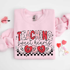 Valentines Day - Valentines Day Teacher Sweatshirt, Teaching Sweethearts Teacher Shirts, Teacher Valentines Day Gift,Love Teacher Shirt,Valentines Day Shirt