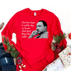 MLK Jr Day - Martin Luther King Jr Long Sleeve T-Shirt, BLM Unisex Long Sleeve Shirt, Black History Month Shirt For Kids, BLM Shirt