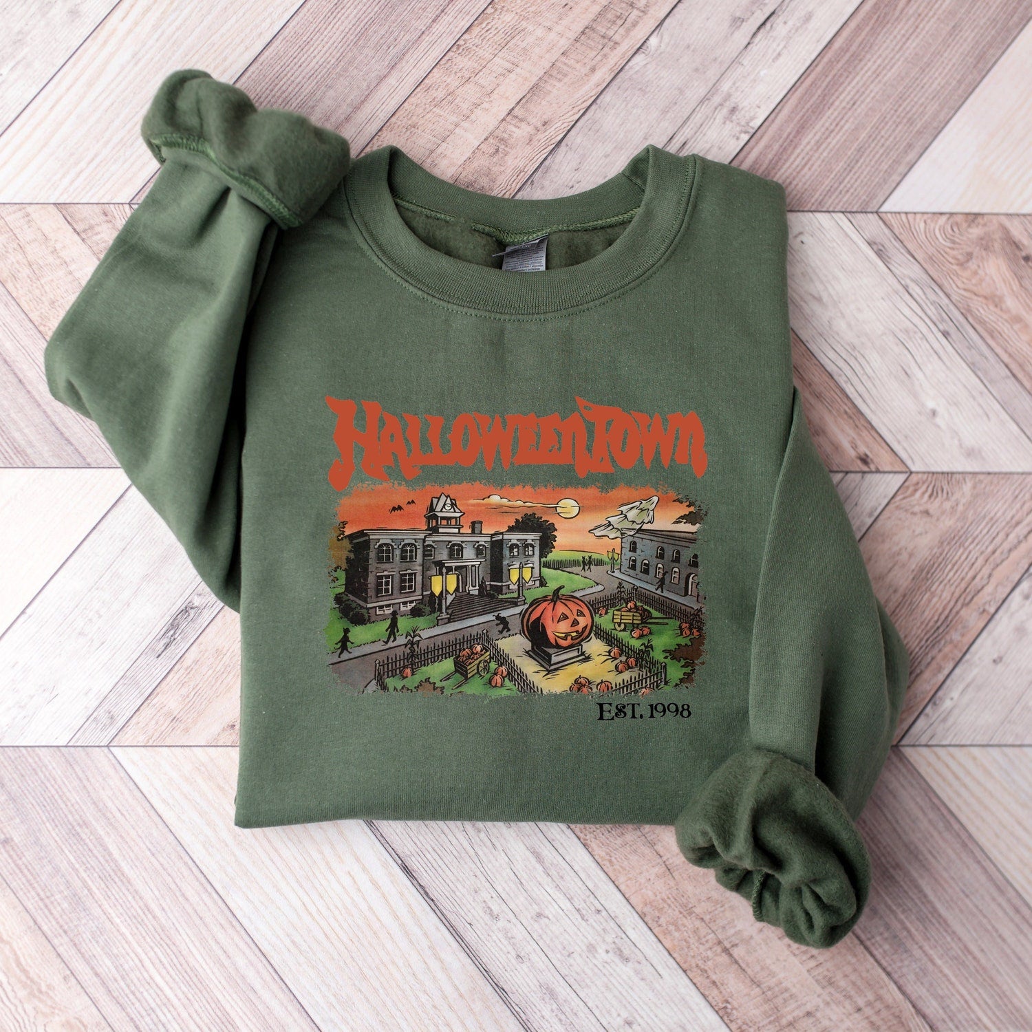 Halloween - Halloweentown Est 1998 Sweatshirt, Halloweentown University, Retro Halloweentown Sweatshirt, Fall Sweatshirt, Halloween Sweatshirt