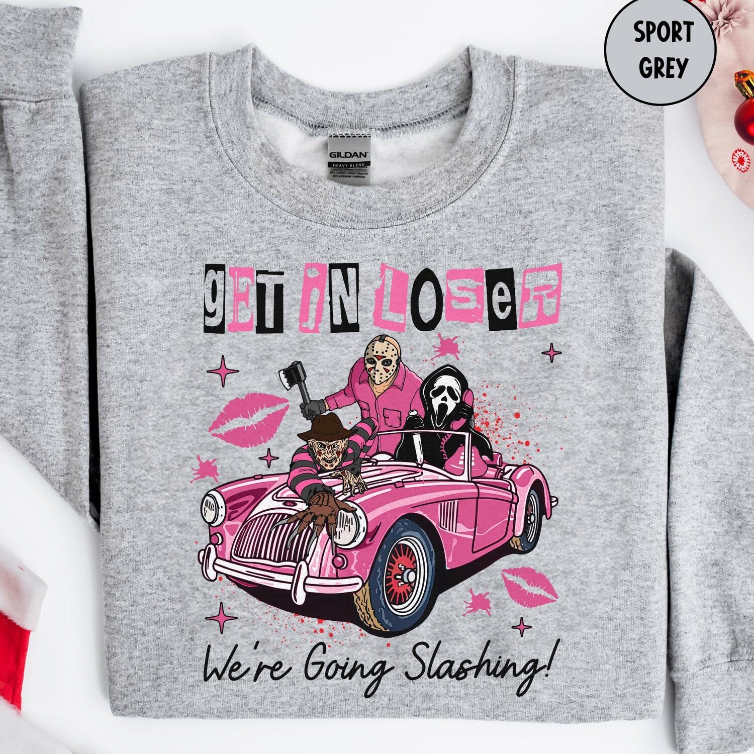 Halloween - Halloween Shirts, Get In Loser We're Going Slashing Funny Friends Shirts, Halloween Horror Shirts, Horror Character Shirt, Horror Movies