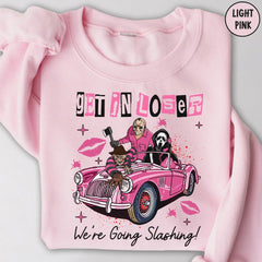 Halloween - Halloween Shirts, Get In Loser We're Going Slashing Funny Friends Shirts, Halloween Horror Shirts, Horror Character Shirt, Horror Movies