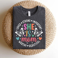 Mother's Day - Motherhood Shirt, She Is Mom Shirt, Mother's Day Shirt, Funny Mother's Day Shirt Mother's Day Sweatshirt, Mother's Day Gift,Gift For Mom