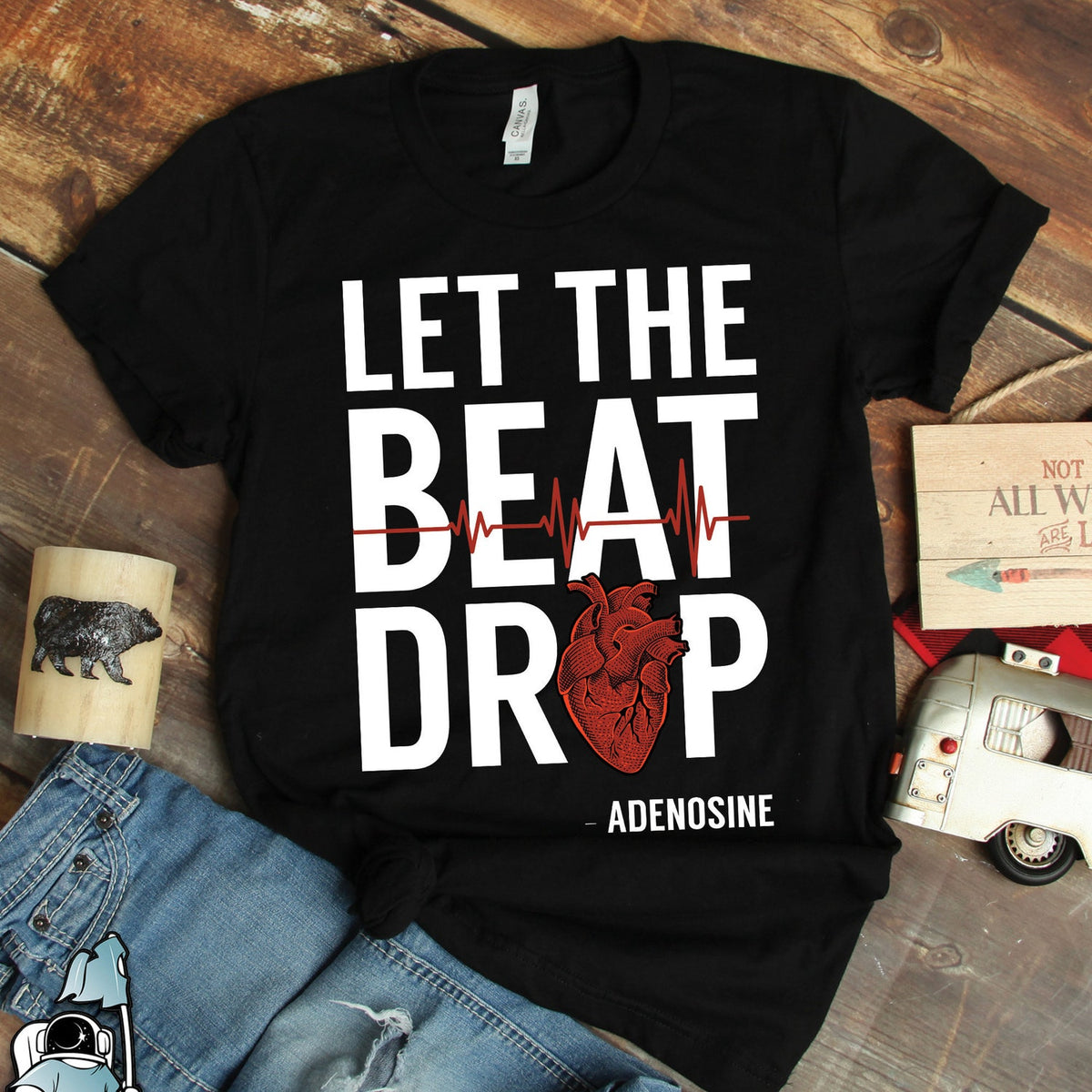 Halloween - Let The Beat Drop Adenosine Shirt, Heart Shirts, Doctor Shirts, Nurse Shirts, Human Anatomy Shirt, Medicine Shirts, Nurse Gifts