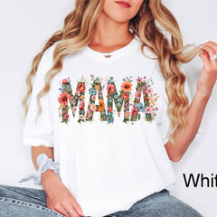 Mother's Day - Floral Mama Shirt, Mama Sweatshirt, Retro Mom Tshirt, Mother's Day Gift, Flower Shirts for Women, Floral New Mom Gift, Gift For Mama,Mom Tee