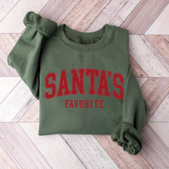 Christmas - Santas Favorite Christmas Sweatshirt, Christmas Shirt, Womens Christmas Shirt, Christmas Gift, Funny Christmas Shirt, Festive Holiday Gift