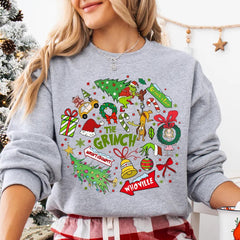 Christmas - Whoville Grinch Christmas Shirt, Festive Grinch and Max Holiday Tee, Cindy Lou Who Grinch Christmas Gift, Mount Crumpit Grinchmas Sweatshirt