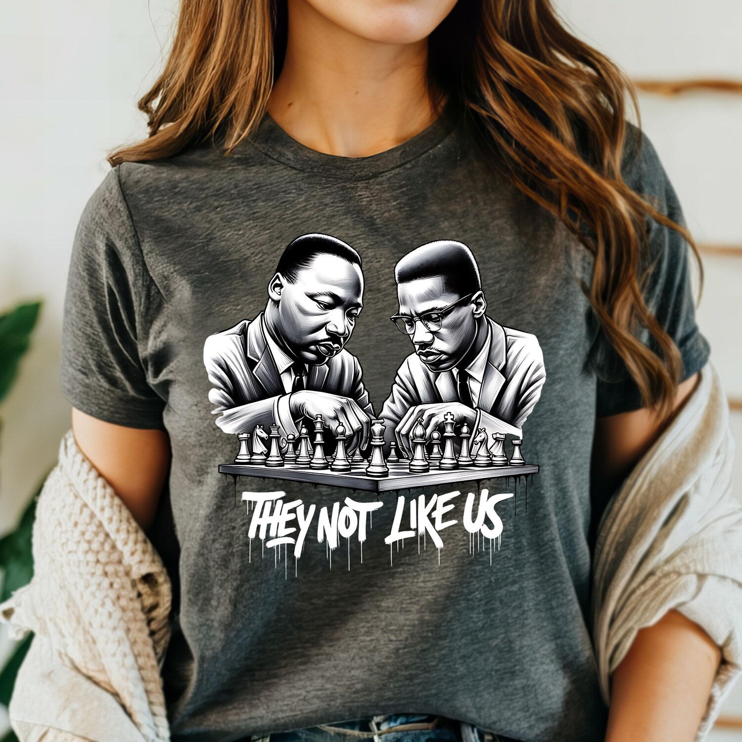 MLK Jr Day - They Not Like Us Malcom X Shirt, Martin Luther King Sweattshirt, Black History Tee, MLK Shirt, Juneteenth Gift, Black History Month