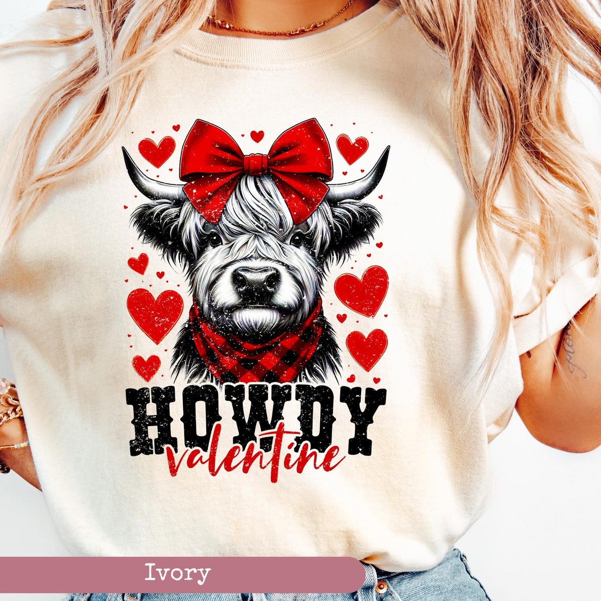 Juneteenth (Black History Month) - Valentines Day - Comfort Colors� Highland Cow Shirt, Valentines Day Shirt, Highland Cow Valentine Shirt, Western Country Shirt, Cow Lover, Valentines Gift