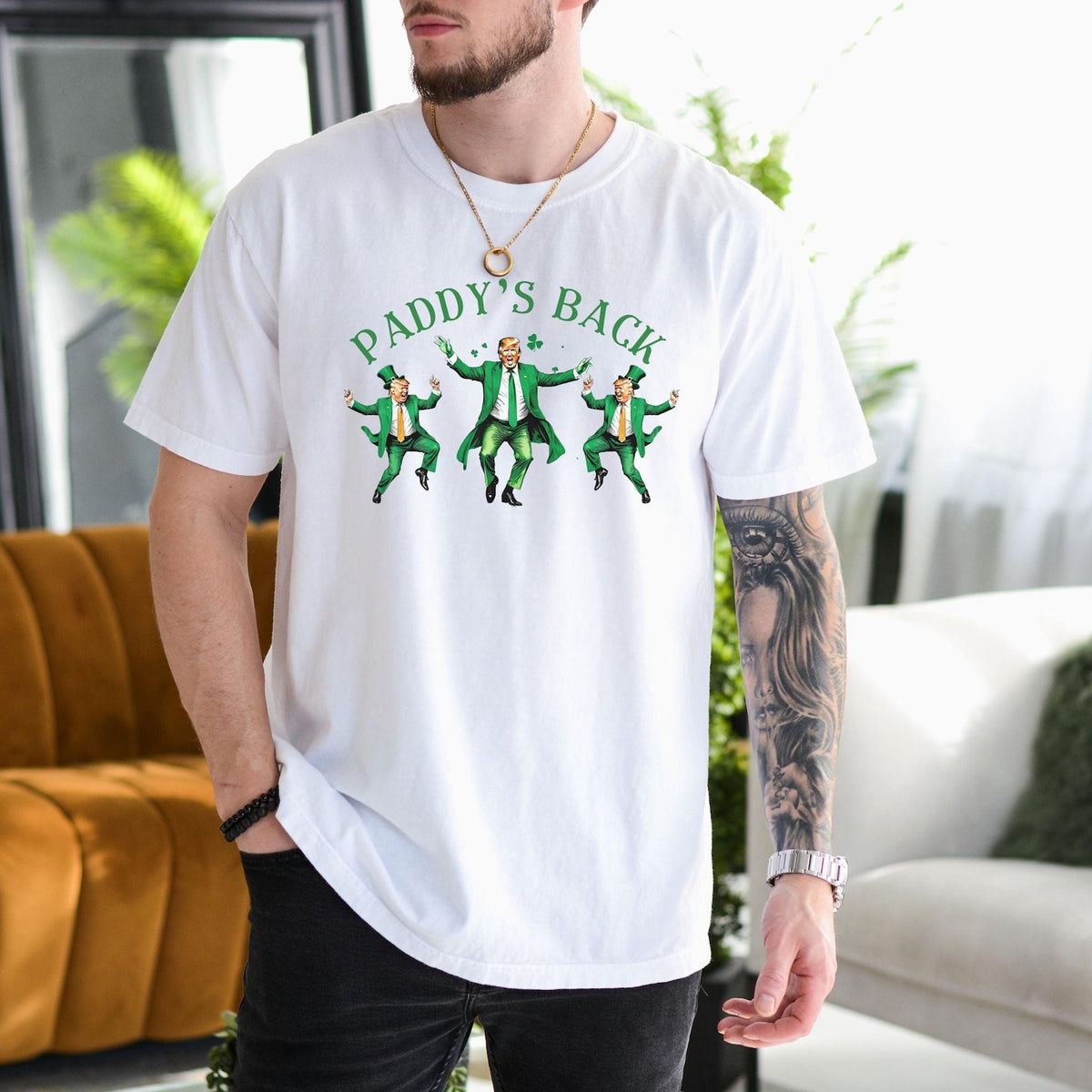 St Patricks Day - Trump Funny St Patricks Day Shirt, St Pattys Day Dancing Trump,Trump Shamrock Tshirt,St Paddys Day Trump Drinking Tee, Funny Paddy Day Shirt