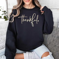 Thanksgiving - Thankful Sweatshirt, Thankful Lover Sweater, Hello Thanksgiving Sweatshirt, Women Thankful Sweatshirt, Women Gift For Thanksgiving