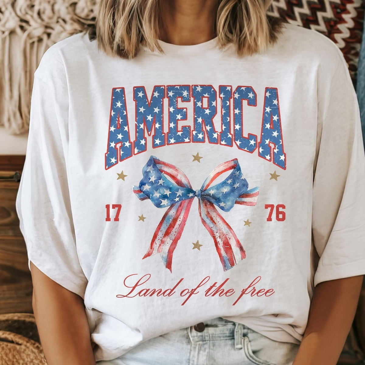 4th of July - Womens July 4 Shirt, America Shirt, Land of the Free, Patriotic Shirt, Memorial Day, Comfort Colors� 4th of July, USA Tshirt, Graphic Tees