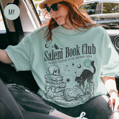 Halloween - Salem Book Club Shirt for Spooky Reader Funny Book Lover Halloween Tee Salem Witches Spooky Season Shirt for Bookworm Halloween Witchy Shirt