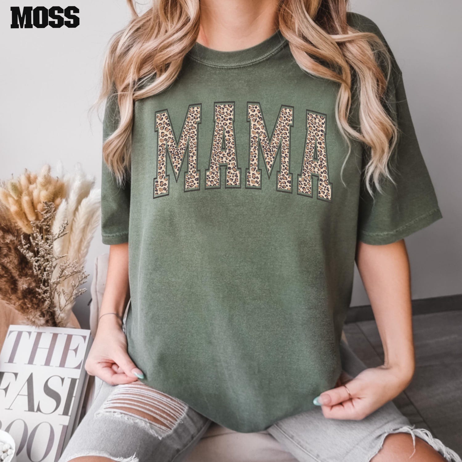 Mother's Day - Comfort Colors� Leopard Mama Shirt, Mothers Day Gift, Mom Shirt, Retro Mama Shirt, Gift For Mom, Mama Shirt, Leopard Mama T-Shirt