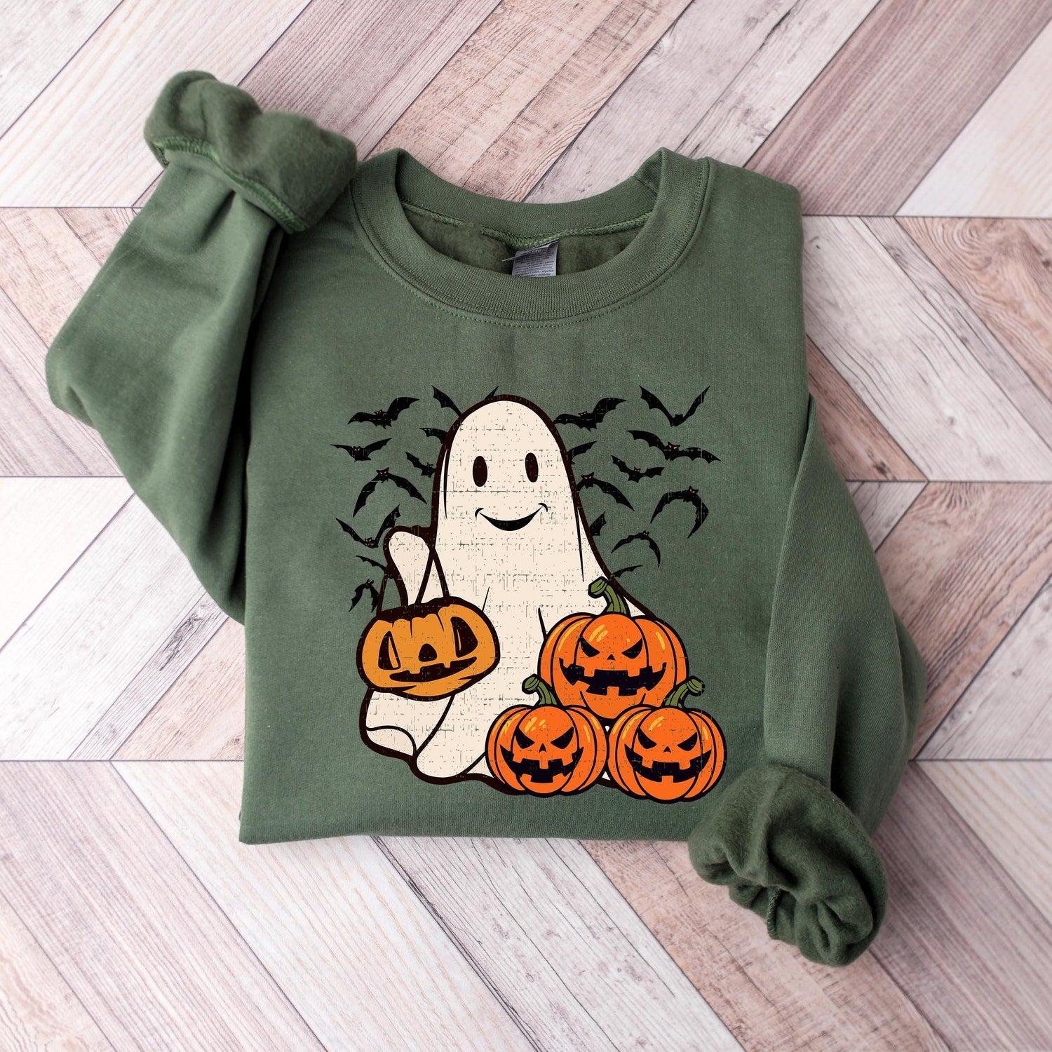 Halloween - Ghost Halloween Sweatshirt, Womens Halloween Shirt, Halloween Party Shirt, Fall Sweatshirt, Halloween Gift, Halloween Costume