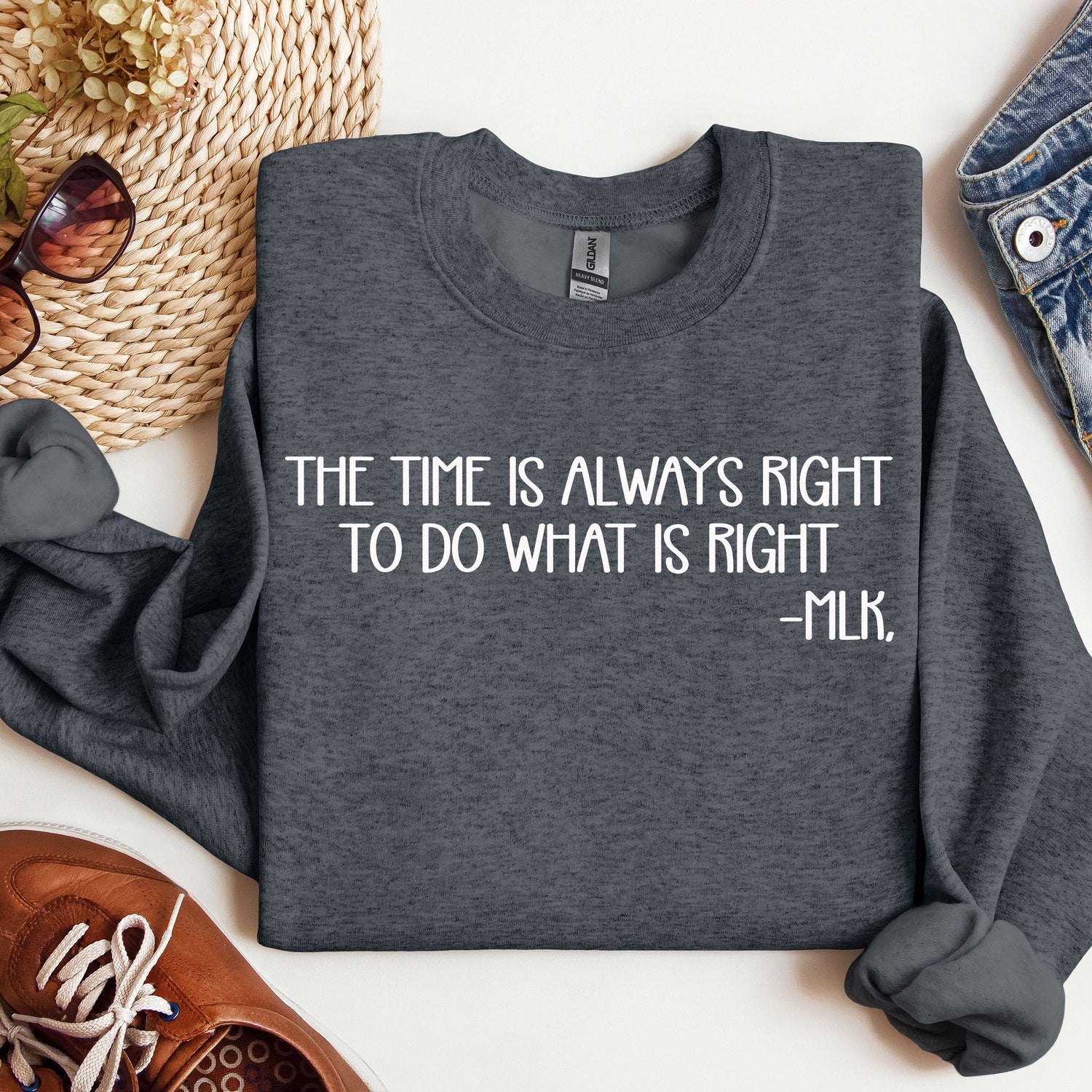 MLK Jr Day - MLK Shirt,Motivational Shirt,Martin Luther Gifts,The Time Is Always Right To Do What Is Right Shirt,Black History Tees, Black Activism shirt