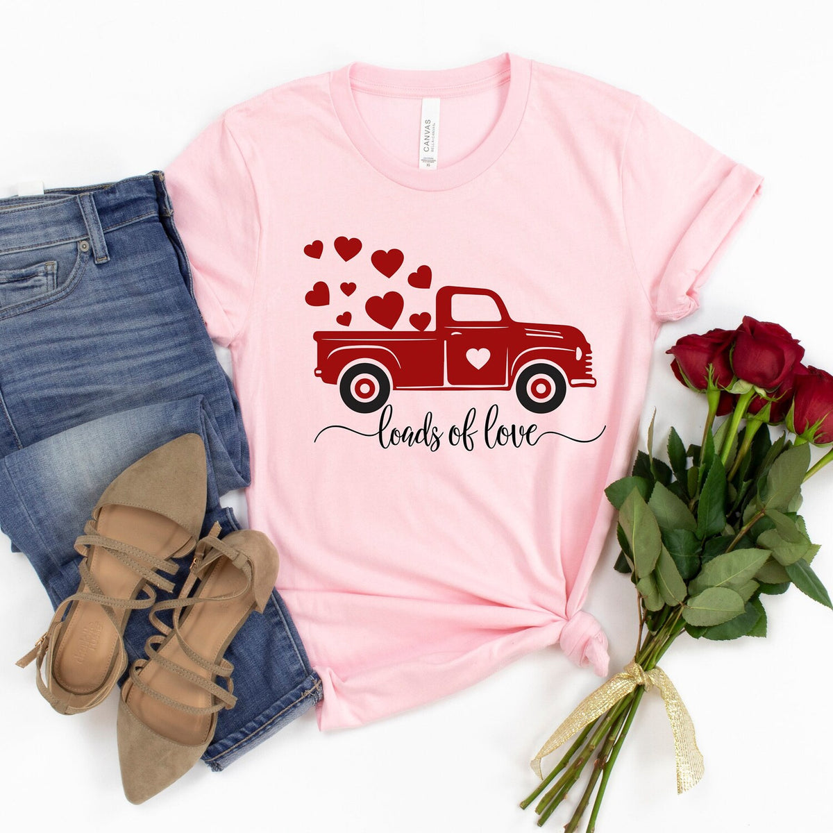 Valentines Day - Loads Of Love Shirt, Valentines Day Truck Shirt, Truck Love Shirt, Valentines Day Shirt, Couple Matching Shirt, Valentines Day Gift