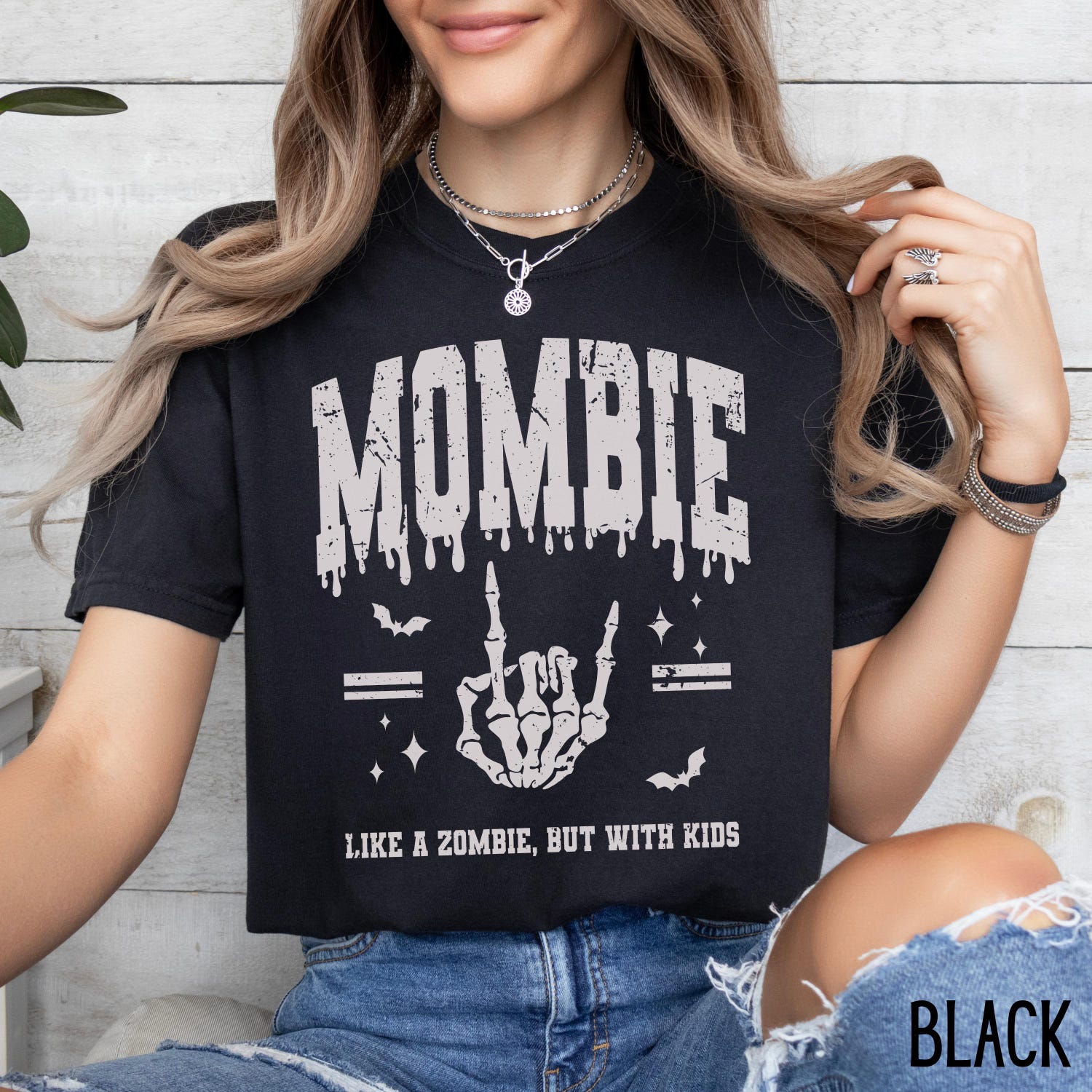 Halloween - Mom Halloween Comfort Colors� Shirt, Mombie TShirt, Mama Halloween T-shirt, Halloween Shirt for Mom Gift for Halloween Tee, Retro Fall Shirt