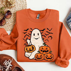 Halloween - Ghost Halloween Sweatshirt, Womens Halloween Shirt, Halloween Party Shirt, Fall Sweatshirt, Halloween Gift, Halloween Costume