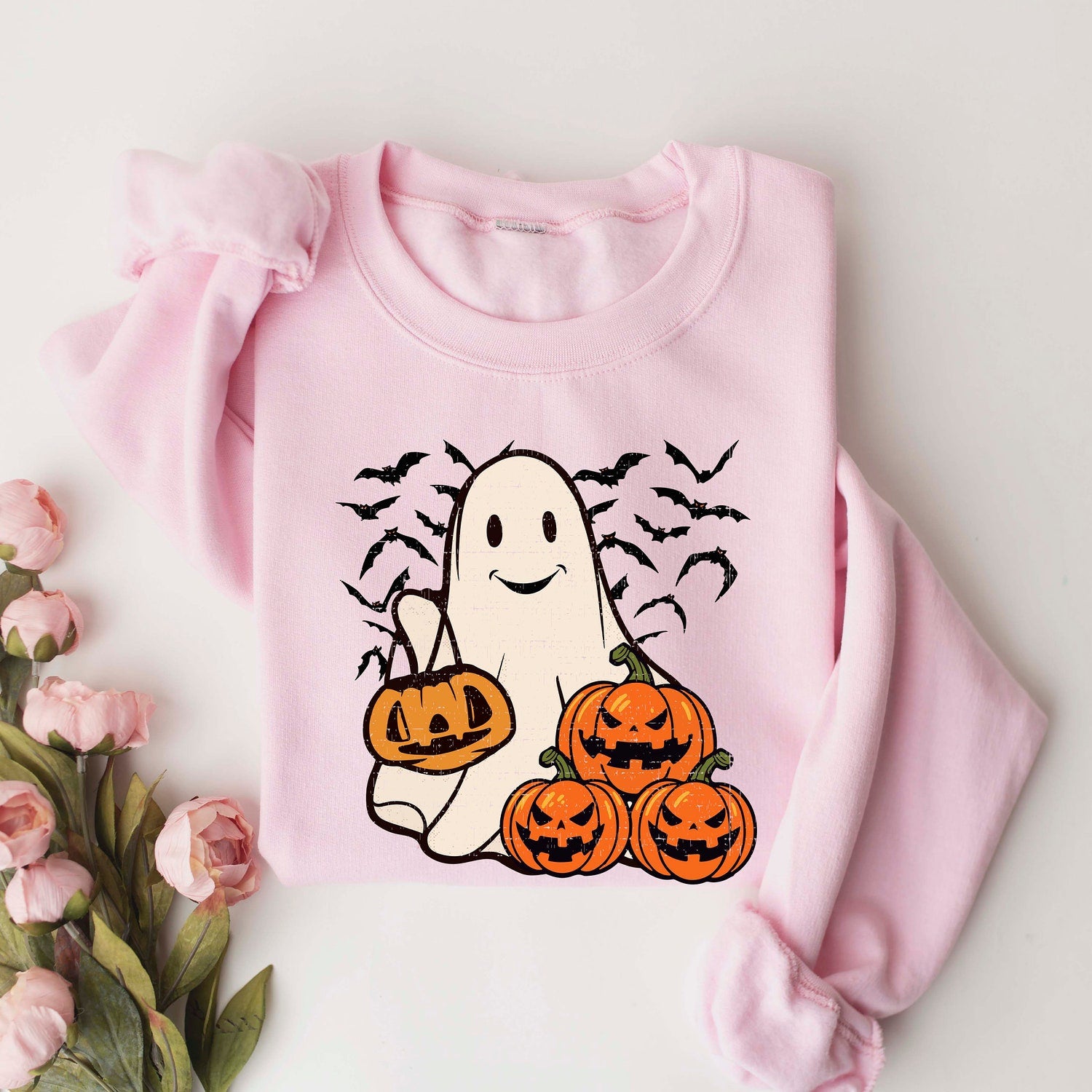 Halloween - Ghost Halloween Sweatshirt, Womens Halloween Shirt, Halloween Party Shirt, Fall Sweatshirt, Halloween Gift, Halloween Costume