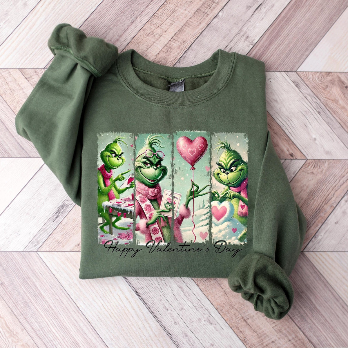 Christmas - Valentine Grinch Shirt, Green Valentine Shirt, Funny Valentine Shirt, Grinch Shirt, Funny Valentine's Shirt, Grinch, Cute Grinch Sweatshirt