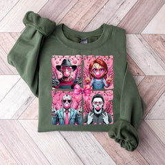 Halloween - Horror Valentine Sweatshirt, Valentine's Day Shirts, Trendy Valentine Shirt, Valentine's Day Gift, Gift for Her, Funny Valentines Day Hoodie