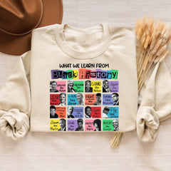 Juneteenth (Black History Month) - What We Learn From Black History Sweatshirt, Black History Month Shirt,Black History Shirt,Black History Sweatshirt,Black Lives Matter Shirt