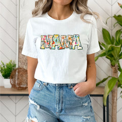 Mother's Day - Retro Flower Mama T-shirt, Shirt for Mom for Mother's Day, Mama T-Shirt, Mom Shirt for Mom for Mother's Day, Mama T-shirt