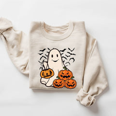 Halloween - Ghost Halloween Sweatshirt, Womens Halloween Shirt, Halloween Party Shirt, Fall Sweatshirt, Halloween Gift, Halloween Costume