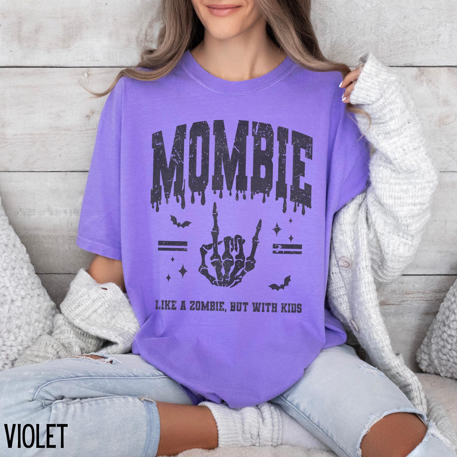 Halloween - Mom Halloween Comfort Colors� Shirt, Mombie TShirt, Mama Halloween T-shirt, Halloween Shirt for Mom Gift for Halloween Tee, Retro Fall Shirt