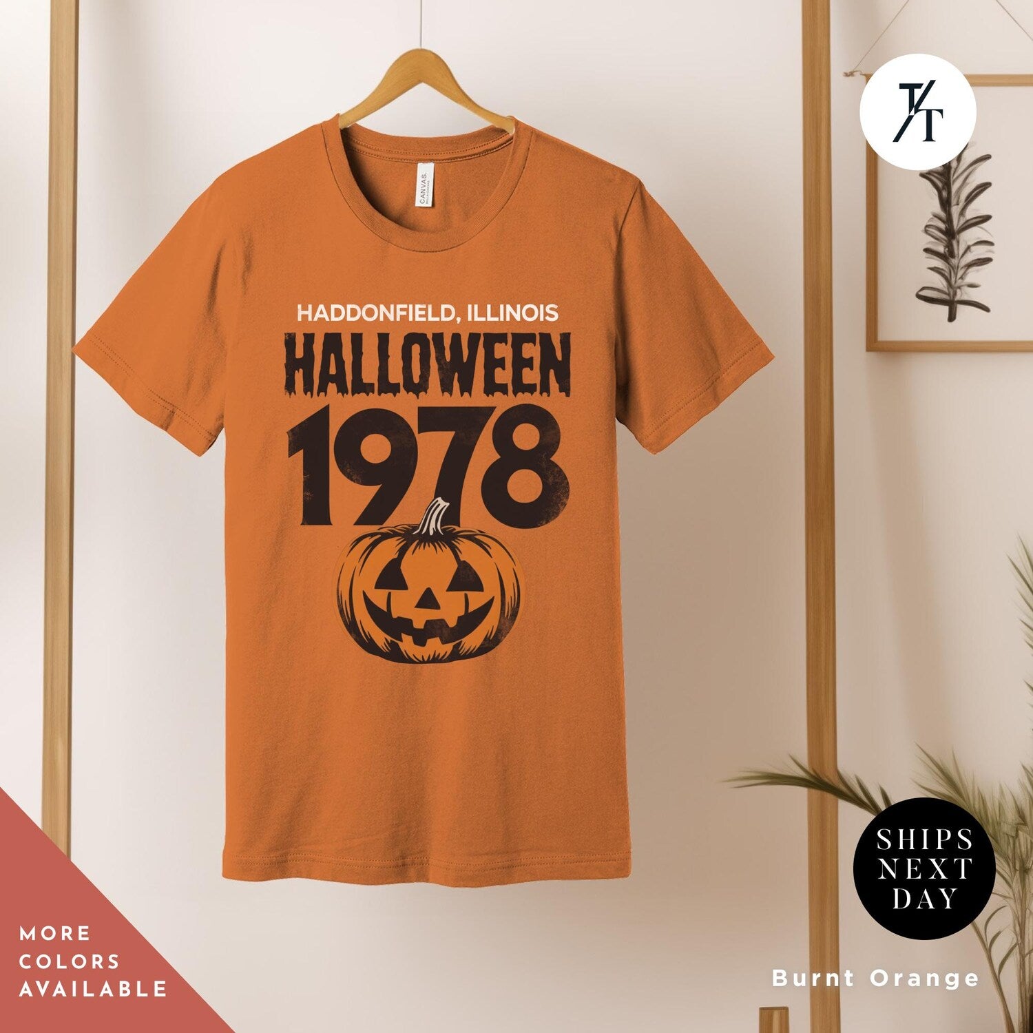 Halloween - Retro halloween 1978 pumpkin t-shirt Michael Myers Shirt 1978 Halloween Movie Party Tee, Vintage John Carpenter Scary Spooky Season Original