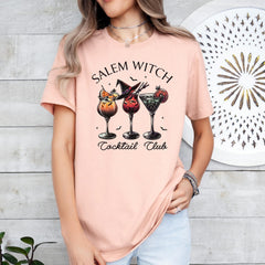 Halloween - Salem Witches Shirt, Salem Witch Cocktail Club Halloween Shirt, Witch Shirt, Retro Halloween Shirt.