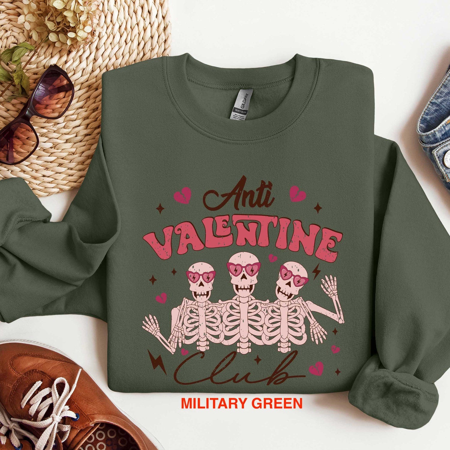 Valentines Day - Anti Valentines Club Sweatshirt, Anti Valentines Day Shirt, Love Shirt, Love Sweatshirt, Valentines Day Shirt, Valentines Day Sweatshirt